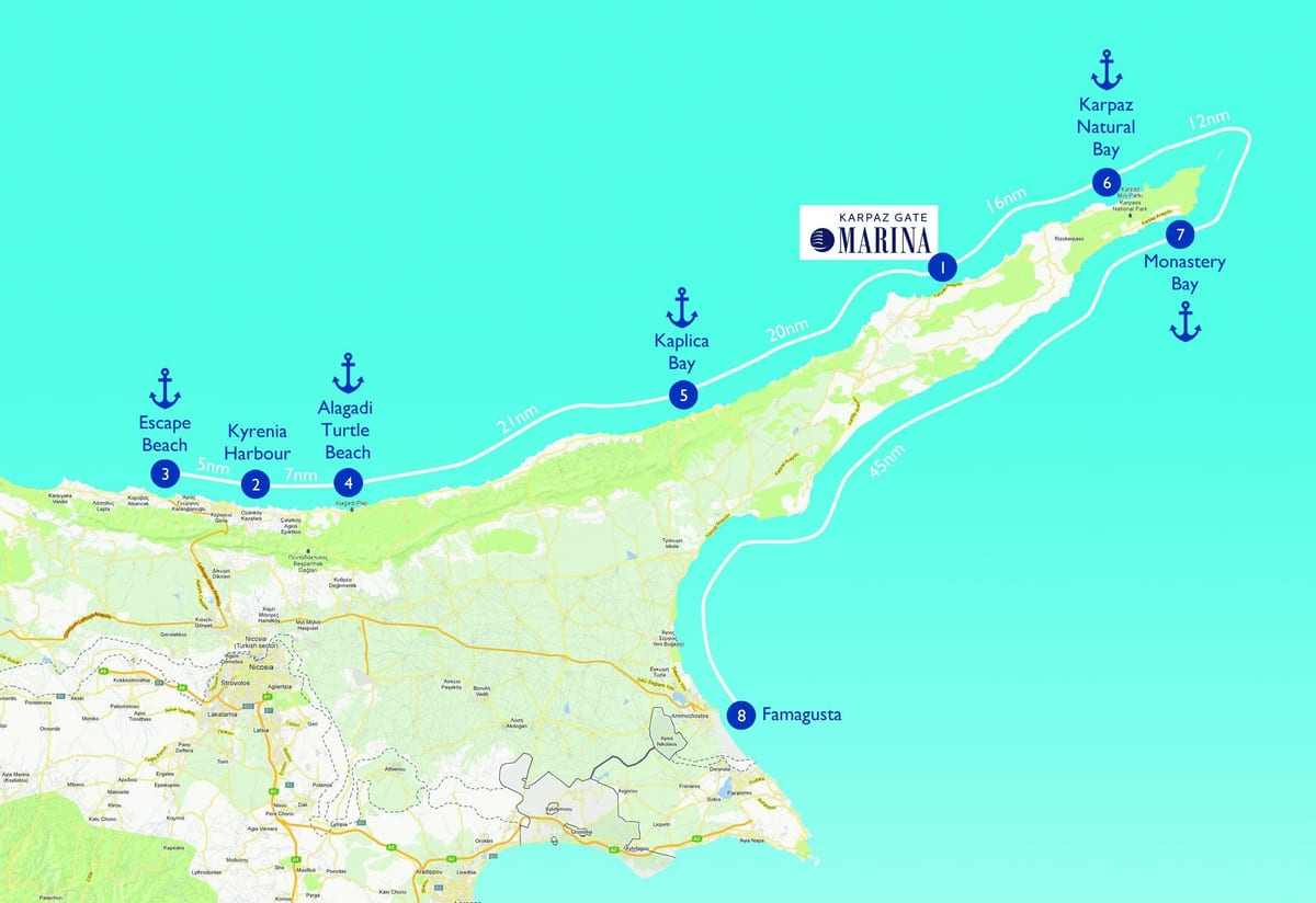 Mapa dortoka hondartza Txipre