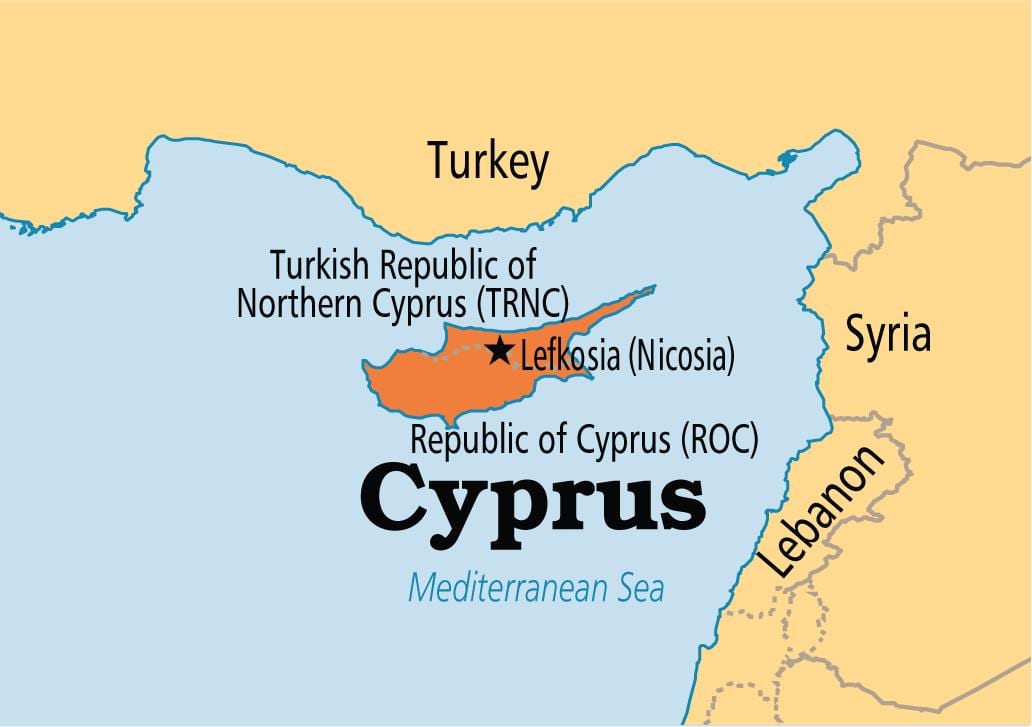 errepublika Zipre mapa