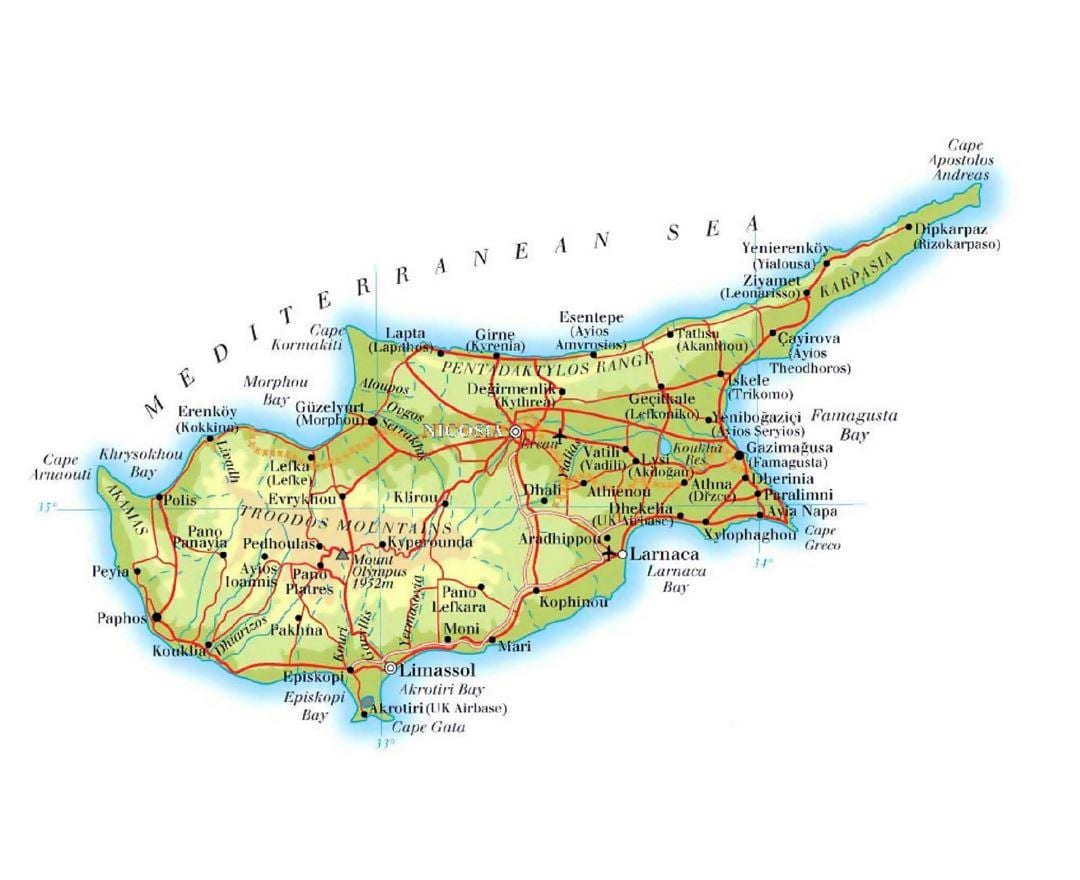 mapa lapta ipar Zipreko