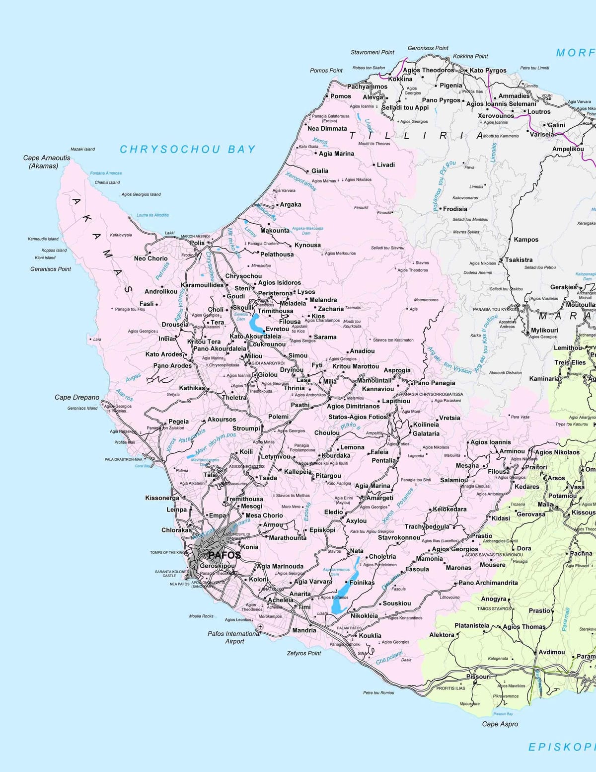 kale-mapa paphos Txipre