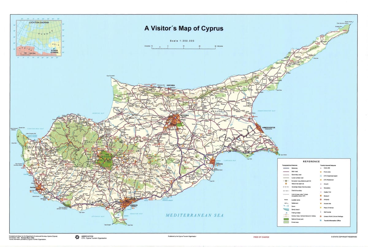 Mapa Txipre bisitak