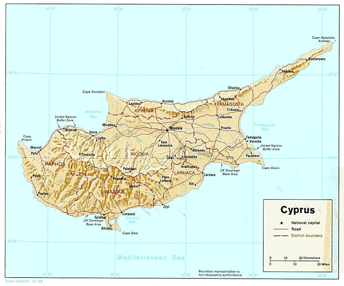 Mapa Txipre kontinenteko