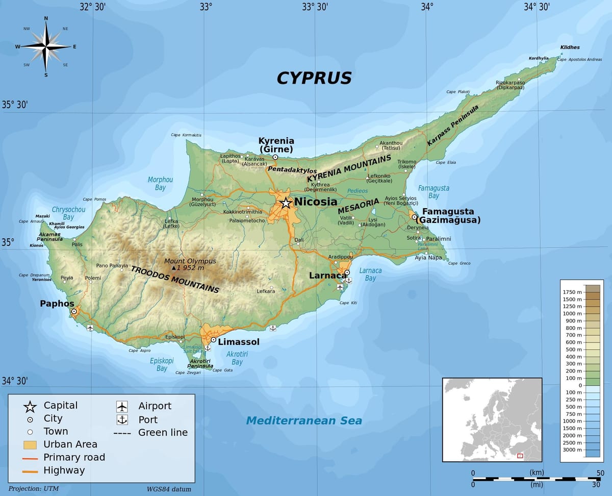 Txipre geografia mapa