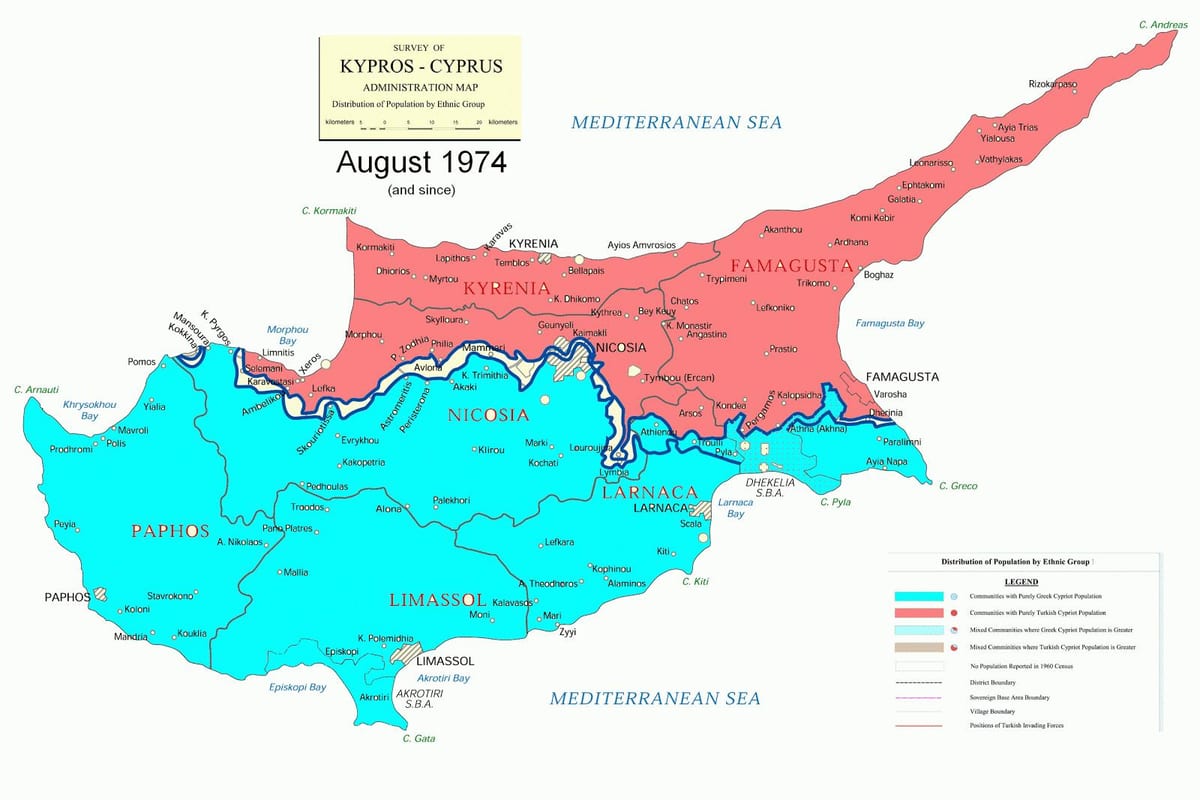 Mapa Txipre zatiketa