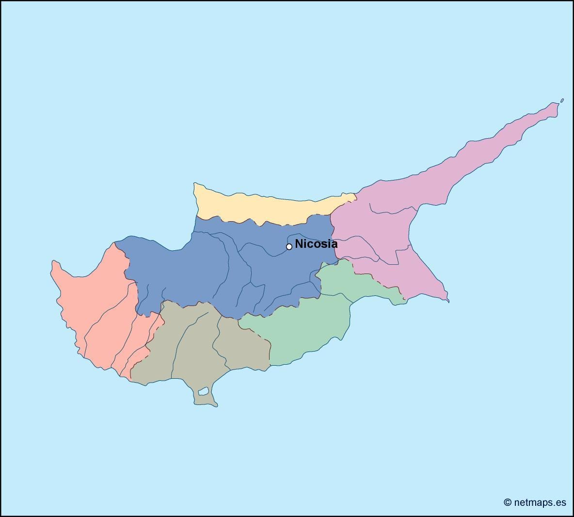 Mapa Txipre bektorea