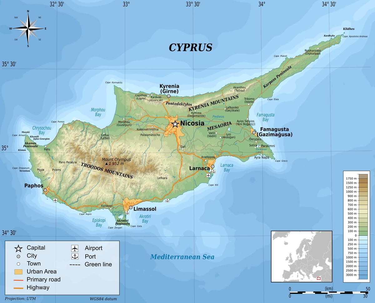 Mapa fisiko Txipre