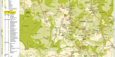 Mapa troodos mendiak Txipre